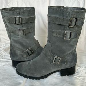 Marc Fisher Arianna grey suede